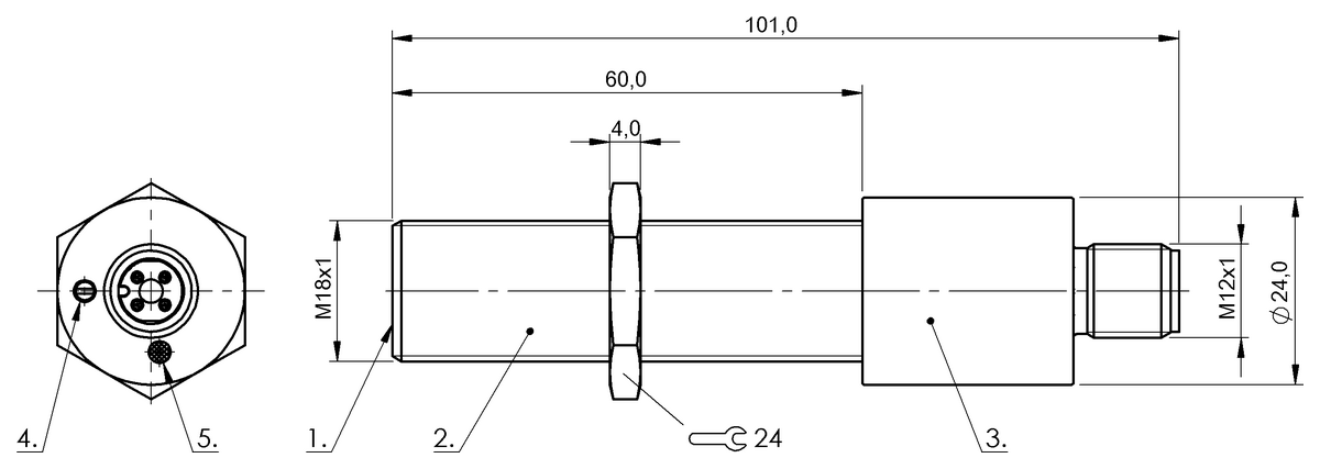 BCS015W - BCS Z01A403-PSC46F-S04G-505 (Kapasitif seviye sensörleri) - Görsel 2
