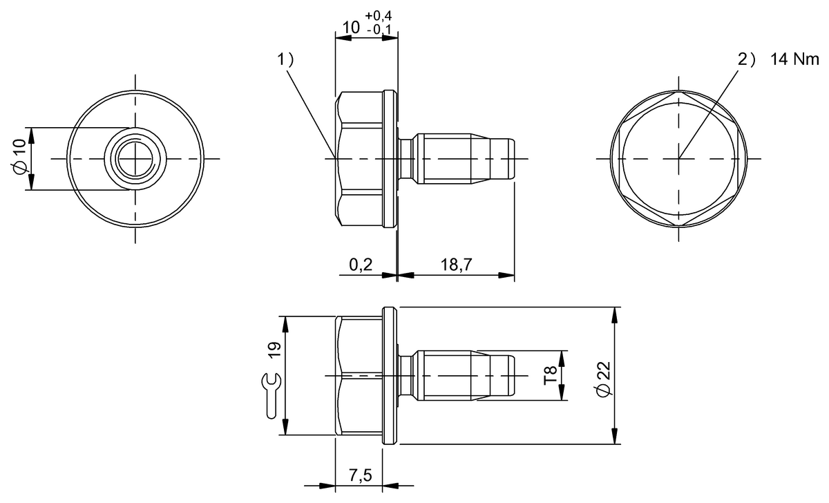 BIS00RJ - BIS M-143-02/A-T8-GY (RFID HF etiketleri (13.56 MHz)) - Görsel 2