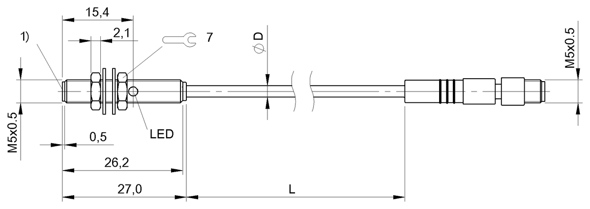BES00H5 - BES 516-3005-G-E4-C-S26-00,3 (Endüktif yakınlık anahtarları) - Görsel 2