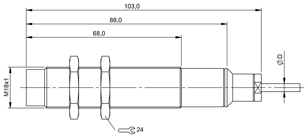 BES04C3 - BES 515-361-SA3-D-TF-05 (Yüksek sıcaklığa dayanıklı endüktif sensörler) - Görsel 2