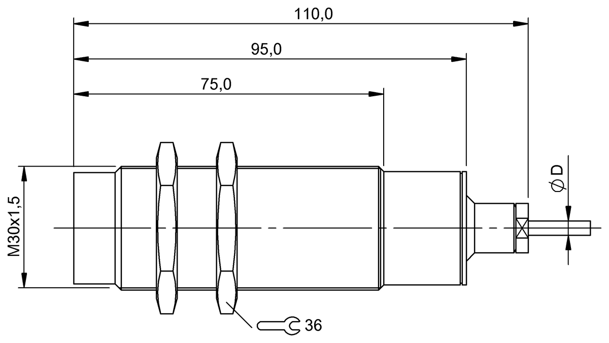 BES04C4 - BES 515-363-SA1-D-TF-05 (Yüksek sıcaklığa dayanıklı endüktif sensörler) - Görsel 2