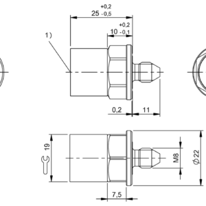 BIS00RP - BIS C-140-11/L-M8-SP25 (RFID LF etiketleri (70/455 kHz))