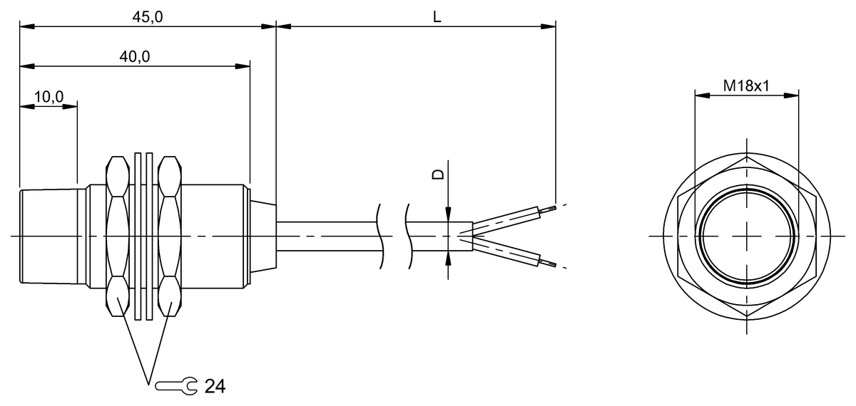 BIC003Z - BIC 2I0-D1001-M18ME1-BPX02-050 (Sinyal aktarımı için endüktif bağlayıcılar) - Görsel 2