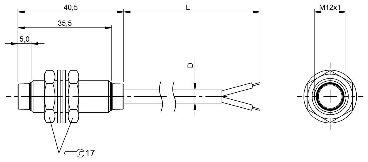 BIC003W - BIC 2I0-D1001-M12ME1-BPX02-050 (Sinyal aktarımı için endüktif bağlayıcılar) - Görsel 2