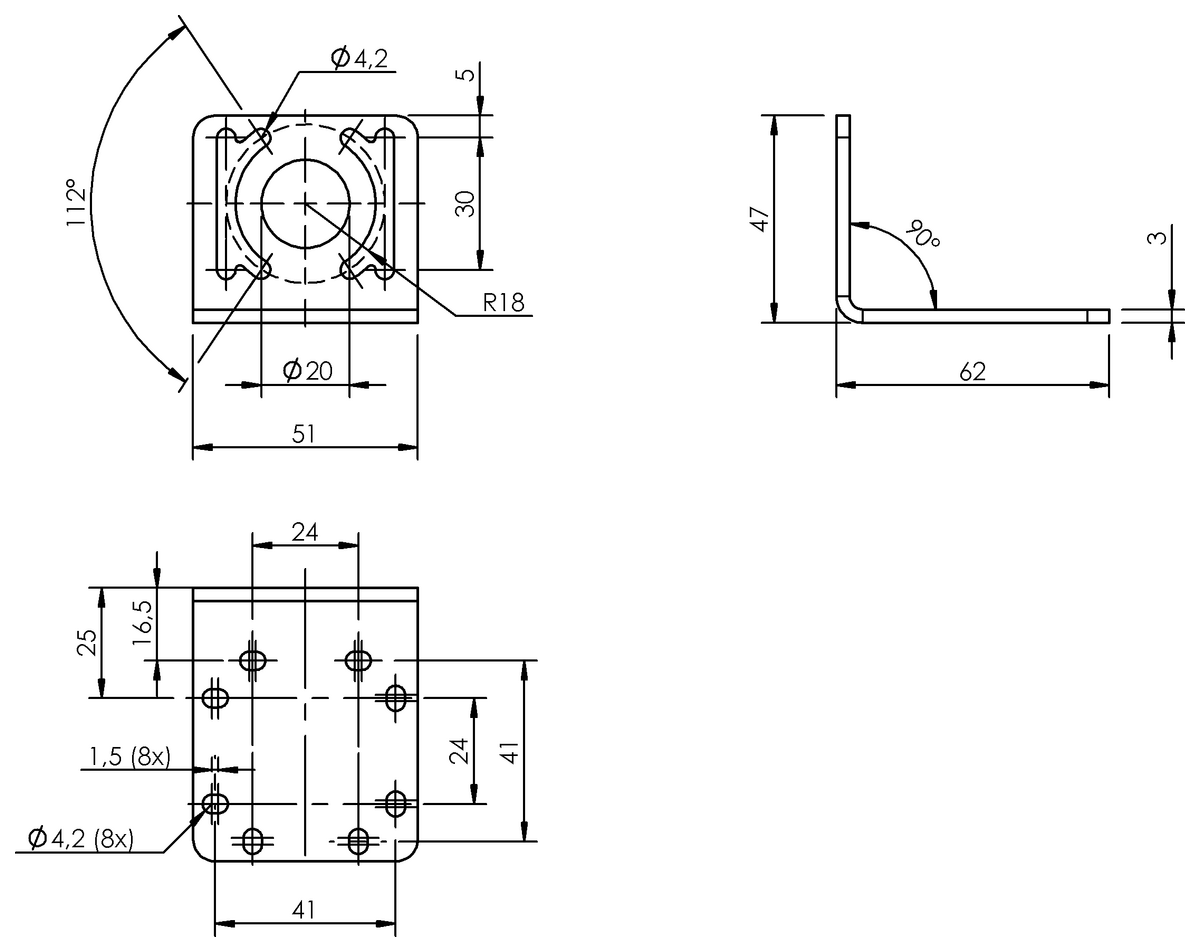 BAM00WN - BVS Z-MB-01 (Görüş sensörleri ve ışıklar için braketler) - Görsel 2