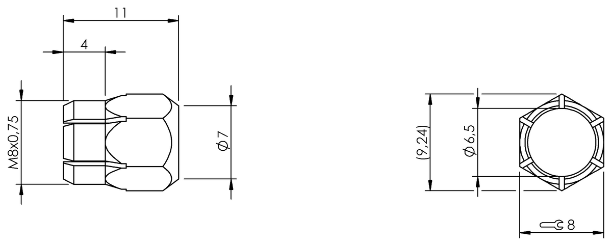 BAM000W - BAM MC-XA-002-D06,5-2 (Yakınlık anahtarları için sabit durdurmasız kelepçe tutucu) - Görsel 2