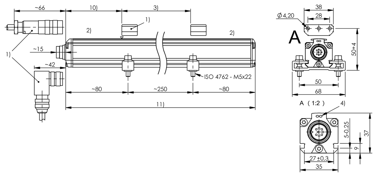 BTL0W77 - BTL7-A501-M0220-P-SA322-S32 (Profil tasarımlı manyetostriktif lineer konum sensörleri) - Görsel 2