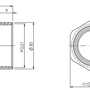 BAM007Z - BKV 819-M25/P21 (Adaptör)