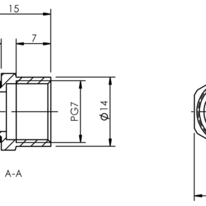 BAM007F - BKV 819-M12/P07 (Adaptör)
