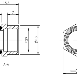 BAM007K - BKV 819-M16/P09 (Adaptör)