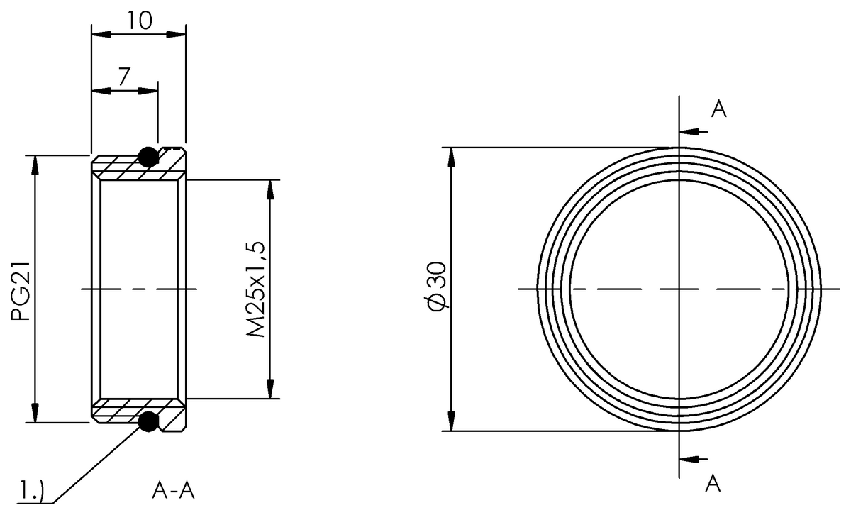 BAM0086 - BKV 819-P21/M25 (Adaptör)