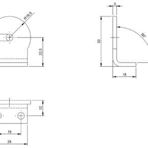 BAM0129 - BIS C-128-HW1 (RFID sistemleri için braketler)