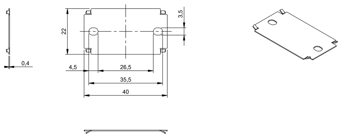 BAM012M - BIS Z-MP-001 (RFID sistemleri için braketler) - Görsel 2