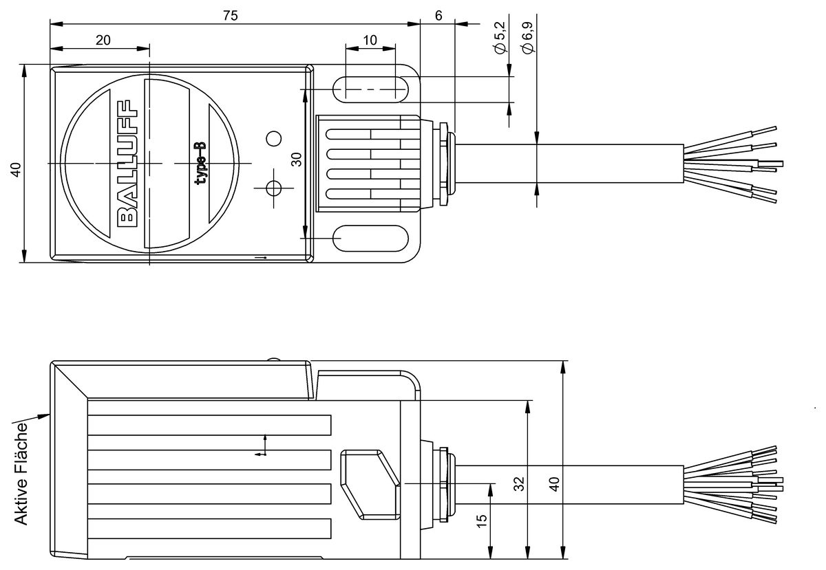 BIC0026 - BIC 1I3-P2A20-Q40AA-GPX0B-050 (Sinyal aktarımı için endüktif bağlayıcılar) - Görsel 2