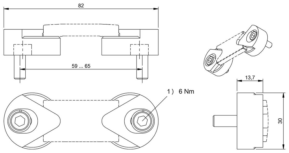 BAM01FT - BIS Z-HW-002 (RFID sistemleri için braketler) - Görsel 2