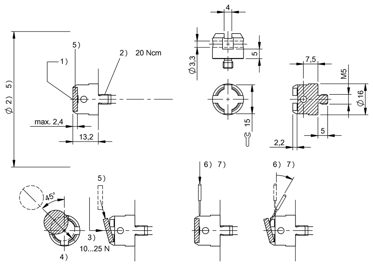BAM012H - BIS L-203-ZH1 (RFID sistemleri için braketler) - Görsel 2
