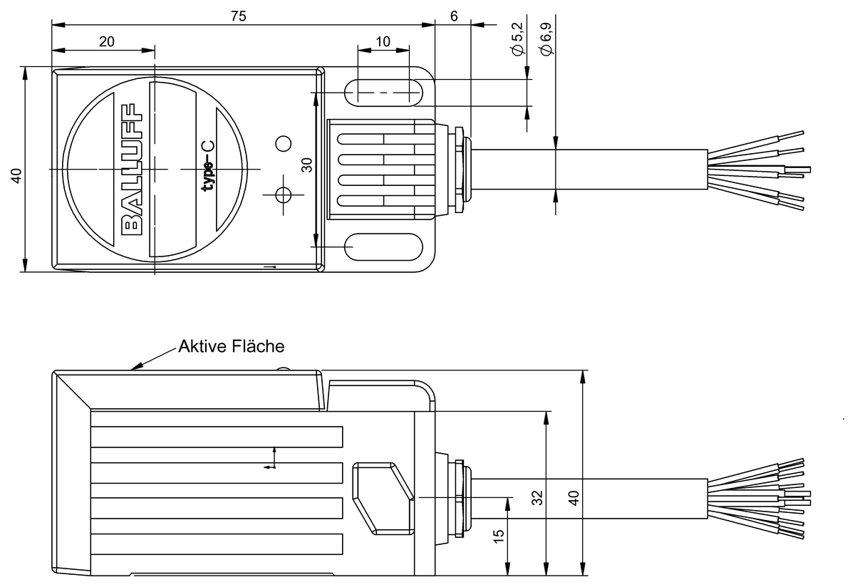 BIC0027 - BIC 1I3-P2A20-Q40AC-GPX0B-050 (Sinyal aktarımı için endüktif bağlayıcılar) - Görsel 2