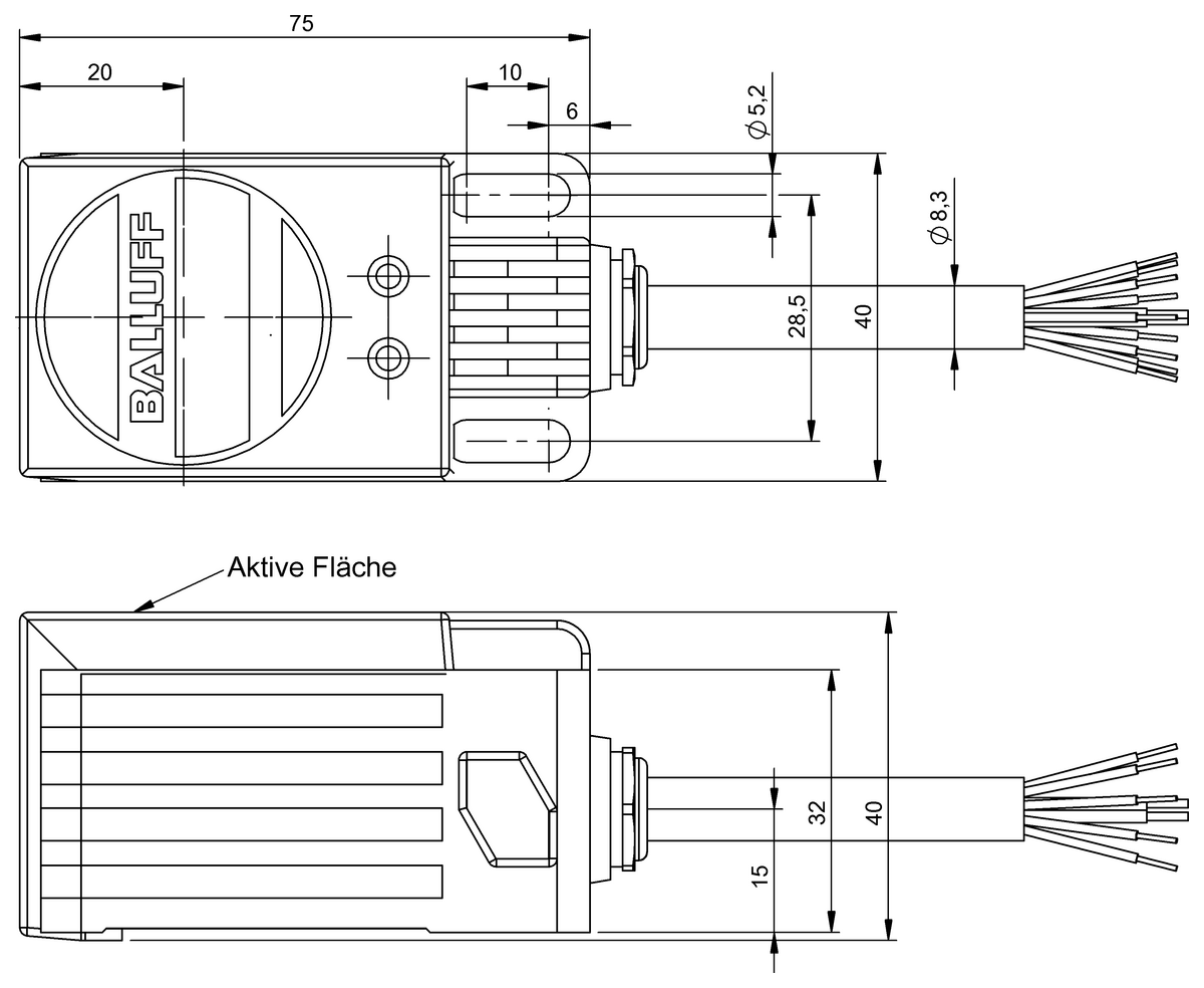 BIC0022 - BIC 2I3-P2A20-Q40AC-GPX0B-050 (Sinyal aktarımı için endüktif bağlayıcılar) - Görsel 2