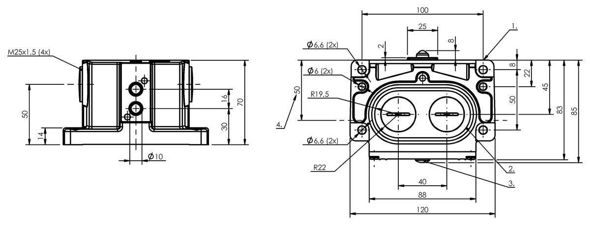 BNS00C2 - BNS 819-D02-K16-100-10-FD (Mekanik çok konumlu limit sviçler) - Görsel 2