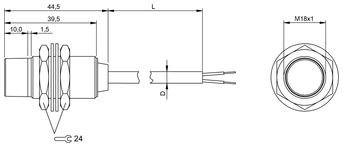 BIC005R - BIC 2I0-D2A02-M18TI-BPX03-050 (Sinyal aktarımı için endüktif bağlayıcılar) - Görsel 2