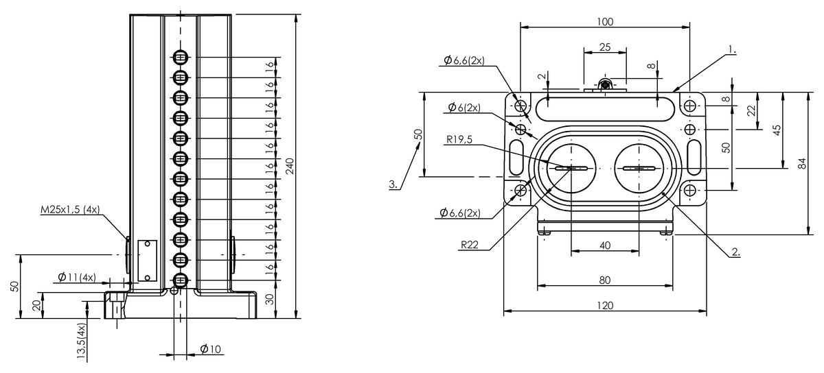 BNS00P1 - BNS 819-D12-R16-100-10 (Mekanik çok konumlu limit sviçler) - Görsel 2