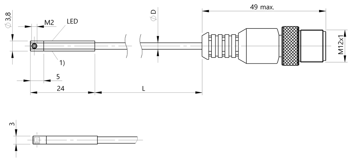 BMF00ER - BMF 243K-PS-C-2A-SA2-S4-00,3 (Farklı kanal şekilleri için silindir anahtarları) - Görsel 2