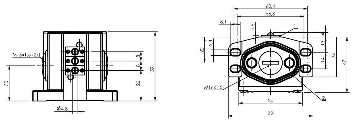 BNS01TP - BNS 819-B03-E08-46-13 (Mekanik çok konumlu limit sviçler) - Görsel 2