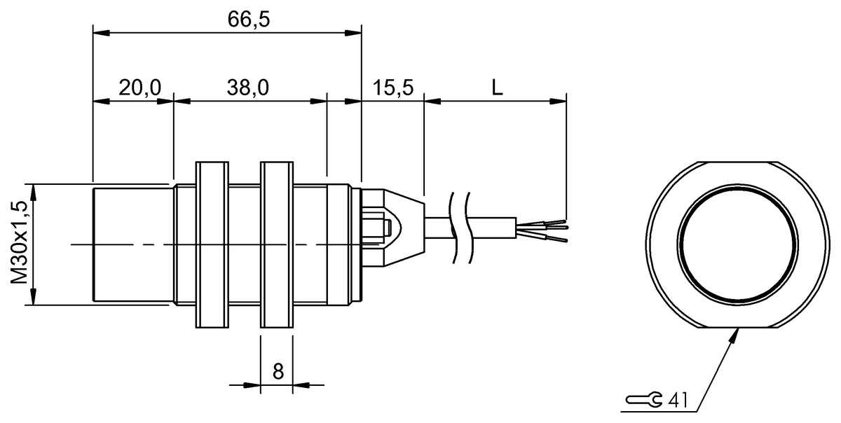 BCS00F5 - BCS M30TTM3-PSC30G-EP02 (Kapasitif seviye sensörleri) - Görsel 2