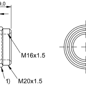 BAM007N - BKV 819-M20/M16 (Adaptör)