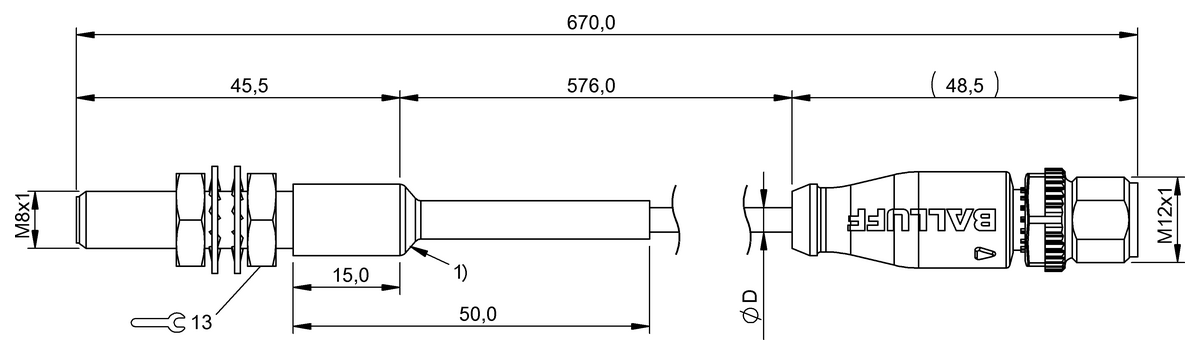 BES032U - BES 516-146-EO-X-PU-F017 (Endüktif yakınlık anahtarları) - Görsel 2