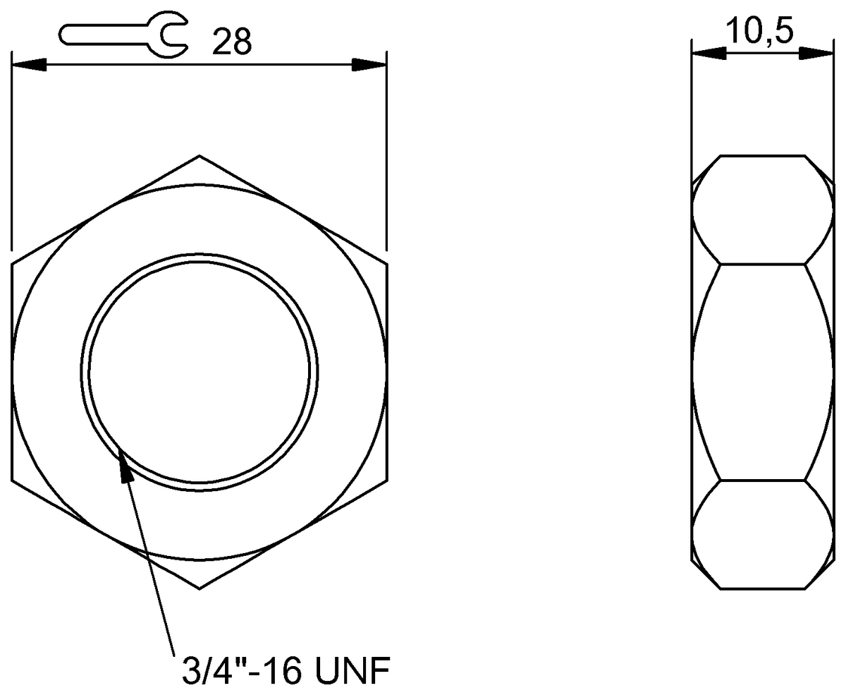 BAM0117 - BTL-A-FK01-E-3/4"-16UNF (Mekanik aksesuarlar)