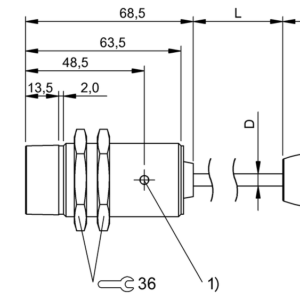 BIC006M - BIC 1I0-P2A02-M30MI-BPX03-005-Z10 (Sinyal aktarımı için endüktif bağlayıcılar)
