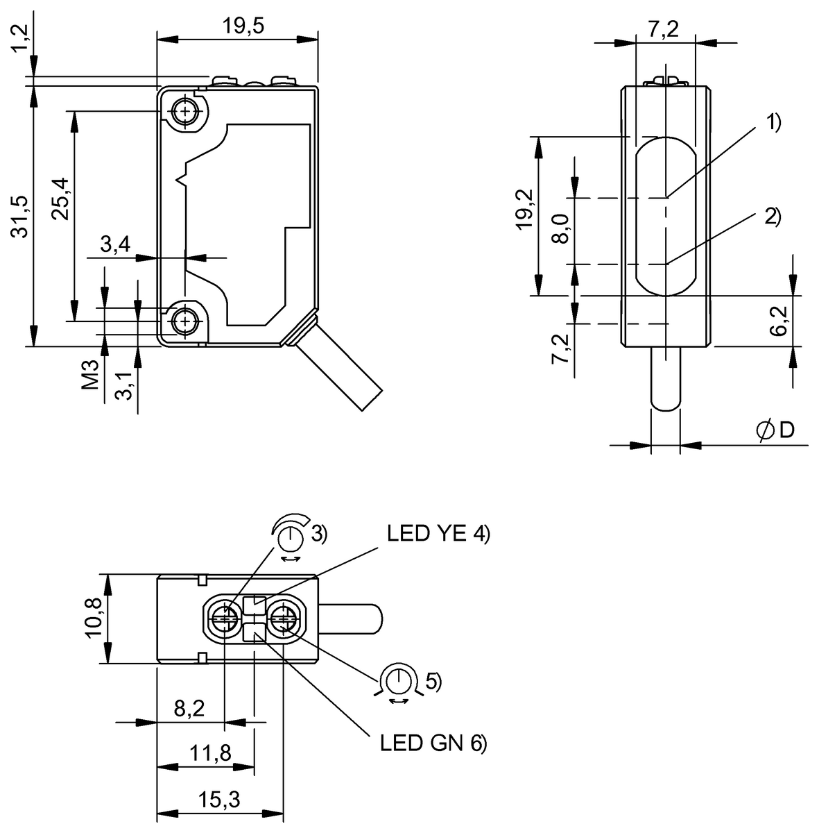 BOS01JZ - BOS 5K-PU-LH12-02 (Işık düğmesi) - Görsel 2