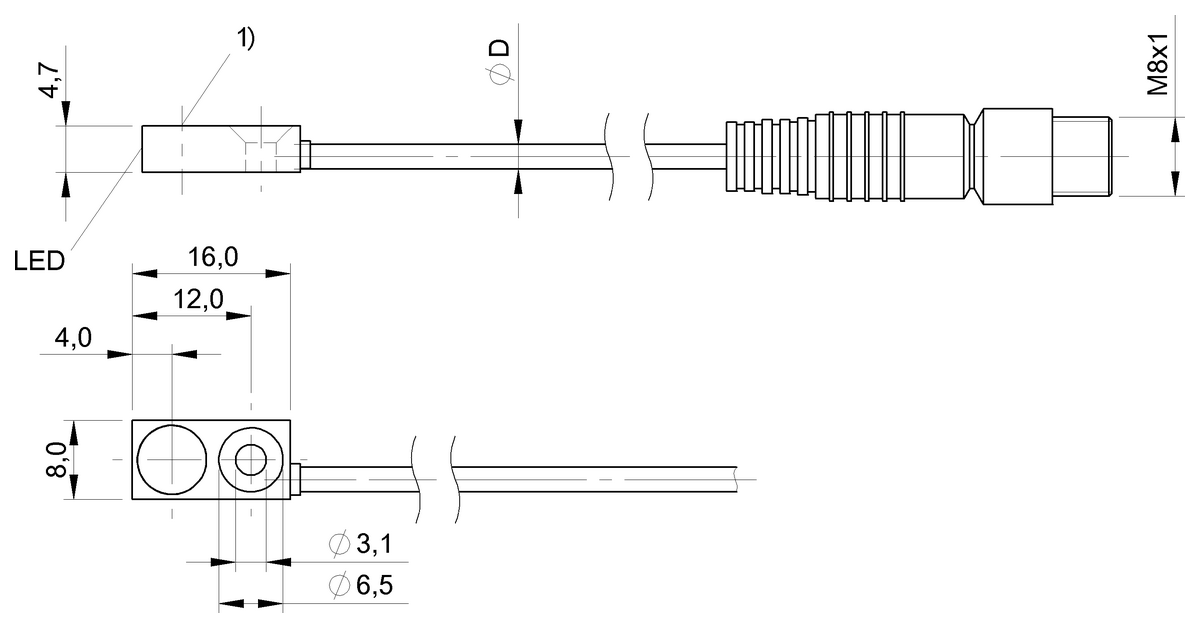 BES062M - BES R04MC-POC20B-EP00,5-GS49-106 (Endüktif yakınlık anahtarları) - Görsel 2