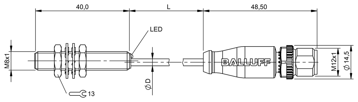 BES0563 - BES M08MG-USC20B-BZ00,3-GS04-U50 (Endüktif yakınlık anahtarları) - Görsel 2