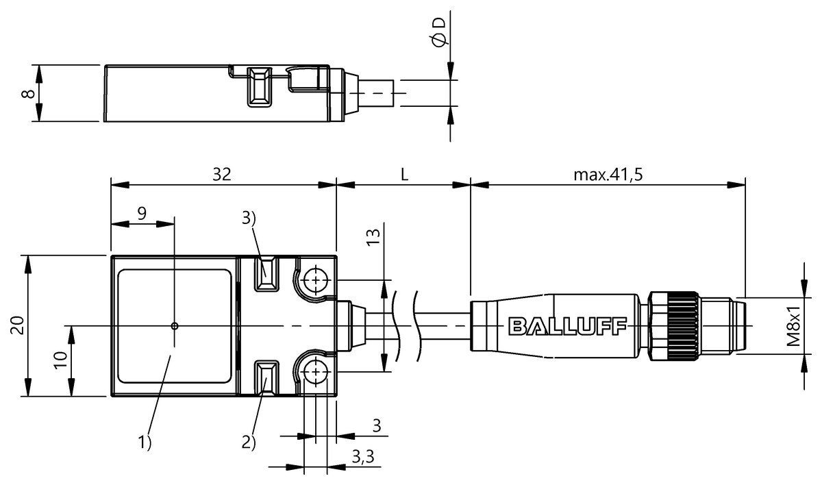 BES0493 - BES R01ZC-PSC50B-BZ00,2-GS49-V02 (Manyetik alanlara dayanıklı endüktif sensörler) - Görsel 2