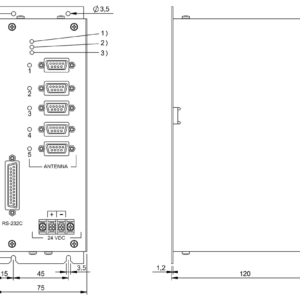 BIS00FP - BIS C-481-ZM13 (RFID LF değerlendirme üniteleri (70/455 kHz))