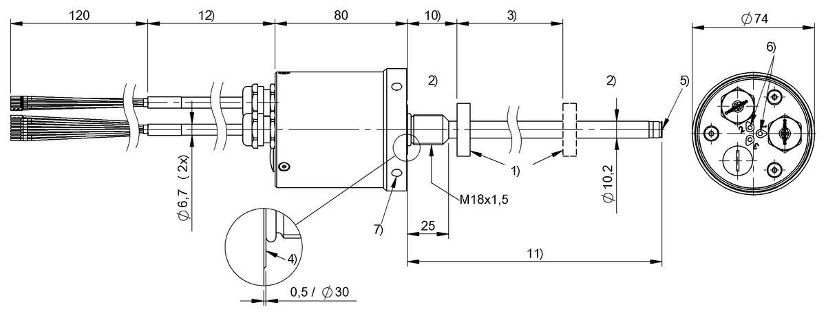 BTL2MZA - BTL7-E505-M0100-TB2-NEX-KA02 (Patlayıcı alanlar için manyetostriktif doğrusal pozisyon sensörleri) - Görsel 2