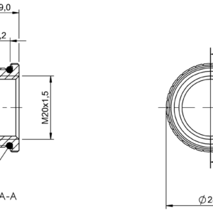 BAM007W - BKV 819-M25/M20 (Adaptör)