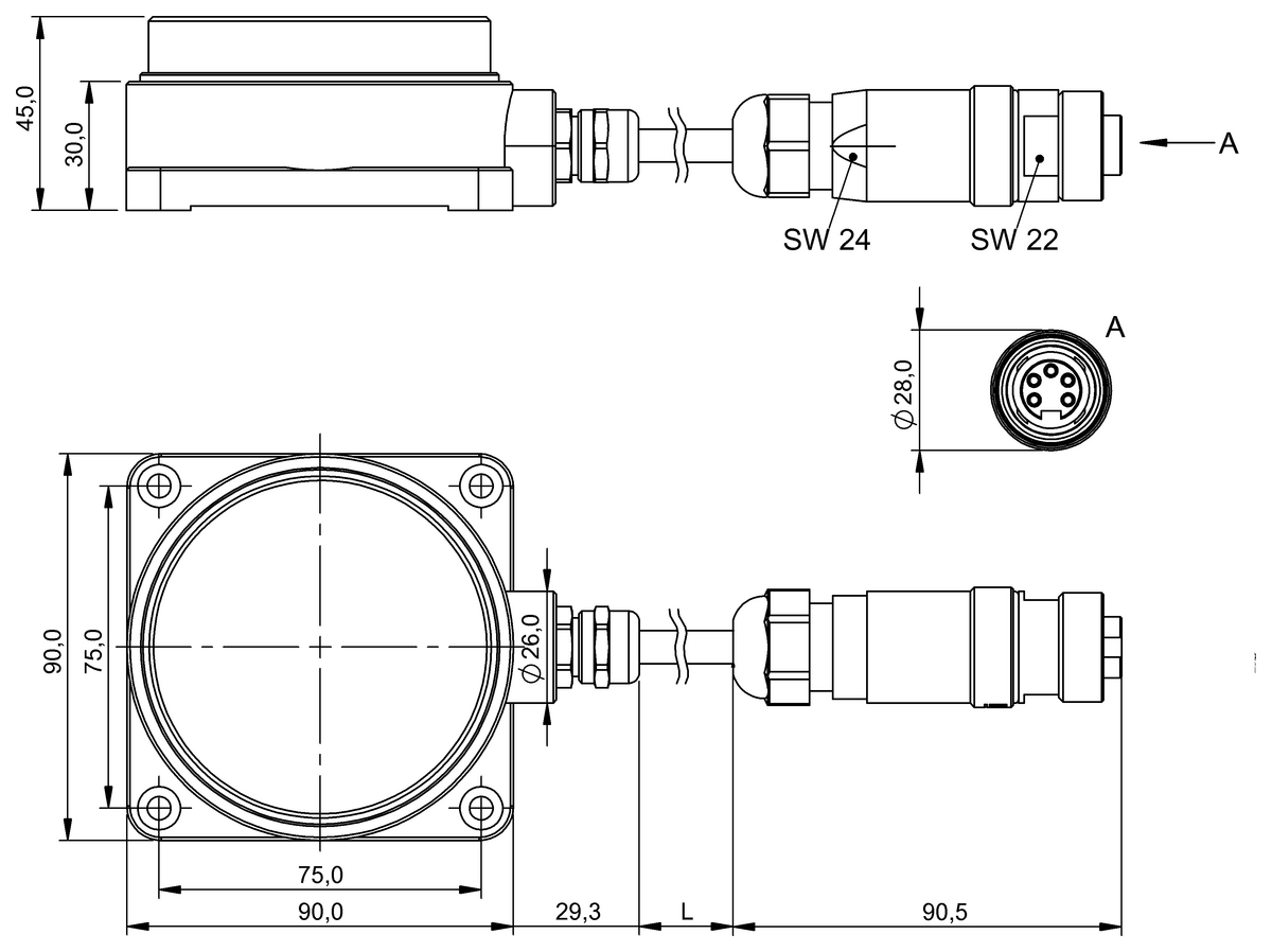 BIC006W - BIC 2H0-X22A0-Q90AA-GPS04-010-Z15 (Sinyal aktarımı için endüktif bağlayıcılar) - Görsel 2