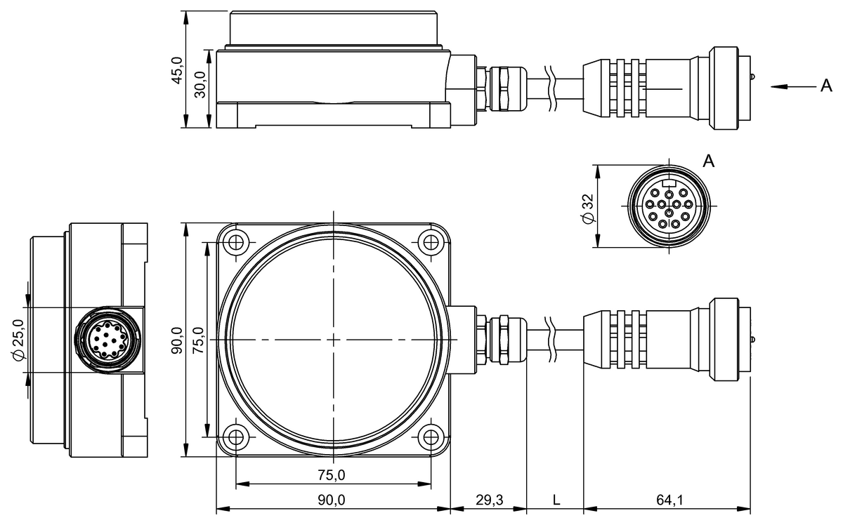 BIC005Z - BIC 1I3-P2A30-Q90AA-GPX0B-Z04 (Sinyal aktarımı için endüktif bağlayıcılar) - Görsel 2