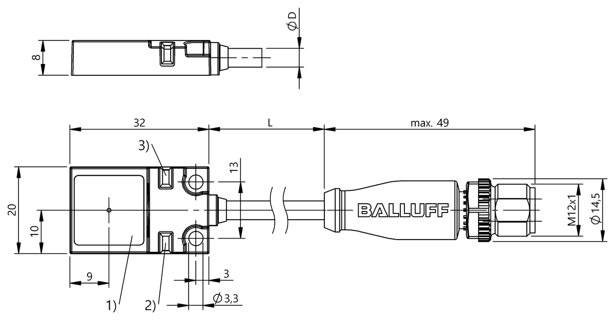 BES048Y - BES R01ZC-PSC70B-BZ00,2-GS04-108 (Kaynak bağışıklığına sahip endüktif sensörler) - Görsel 2