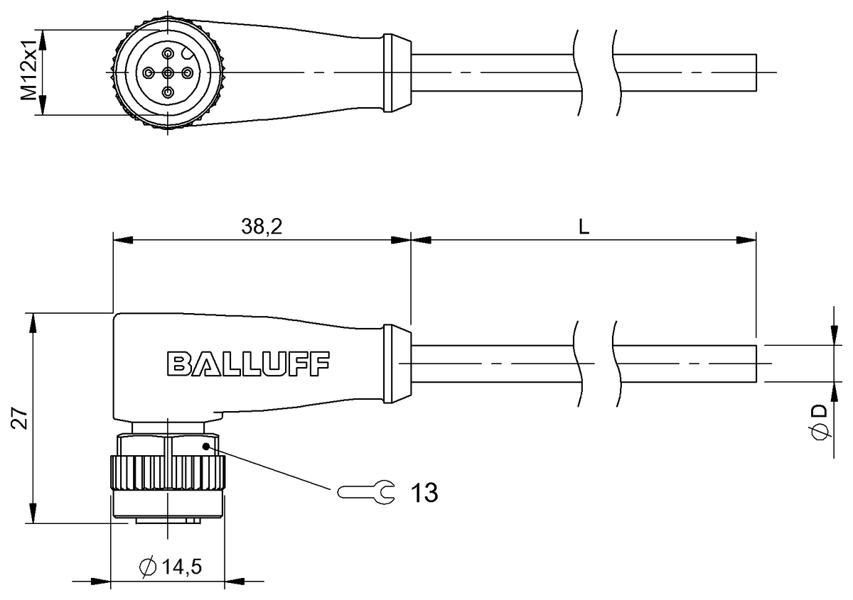 BCC0CP3 - BCC M425-0000-1A-001-PX0334-050-C020 (Tek uçlu kablo setleri) - Görsel 2