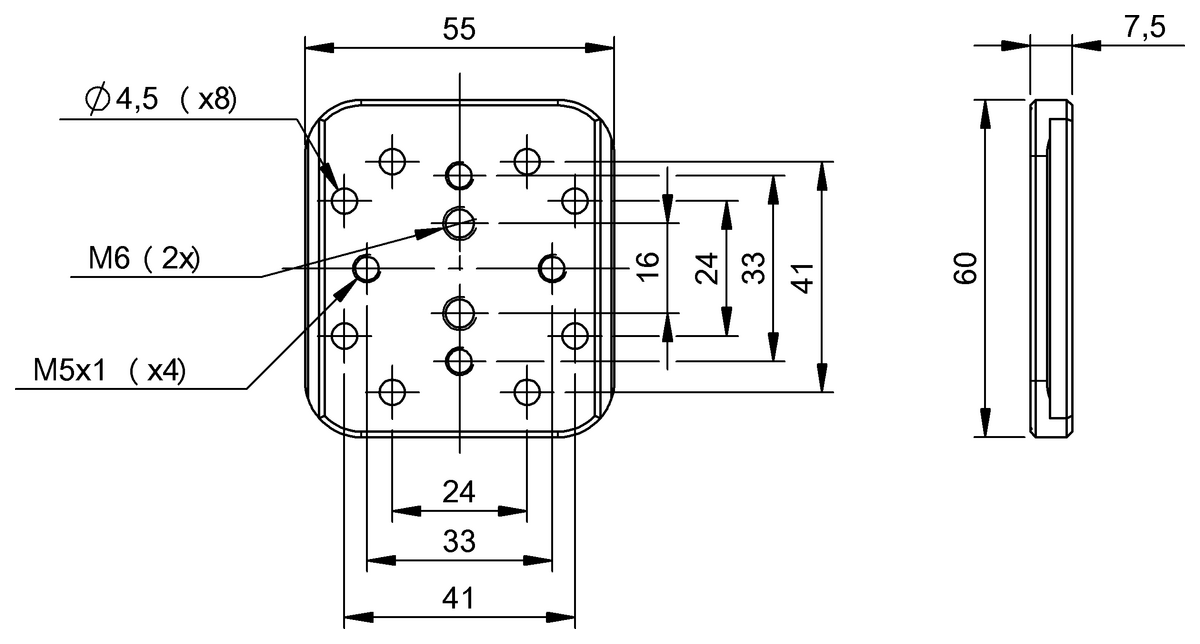 BAM01YP - BMS CS-M-S25-DX15-00 (Görüş sensörleri ve ışıklar için braketler) - Görsel 2
