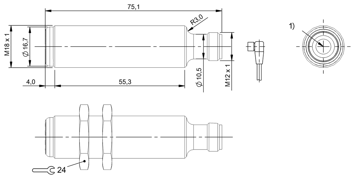 BOS0261 - BOS 18E-PA-IE20-S4S (Karşılıklı tip sensörler) - Görsel 2
