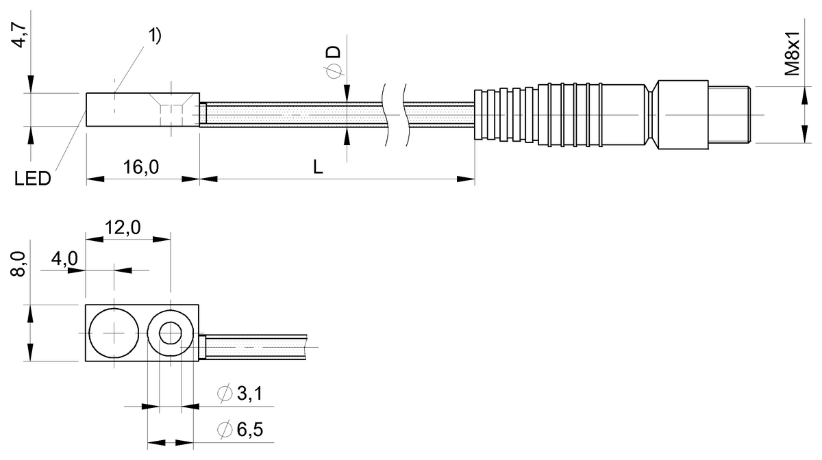 BES05KZ - BES R04MC-PSC20B-EP00,5-GS49-107 (Endüktif yakınlık anahtarları) - Görsel 2