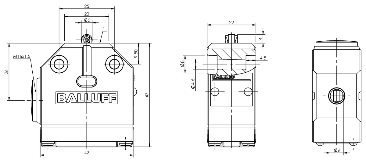 BNS01A2 - BNS 819-X877-100-R-11 (Tek konumlu: Özel) - Görsel 2