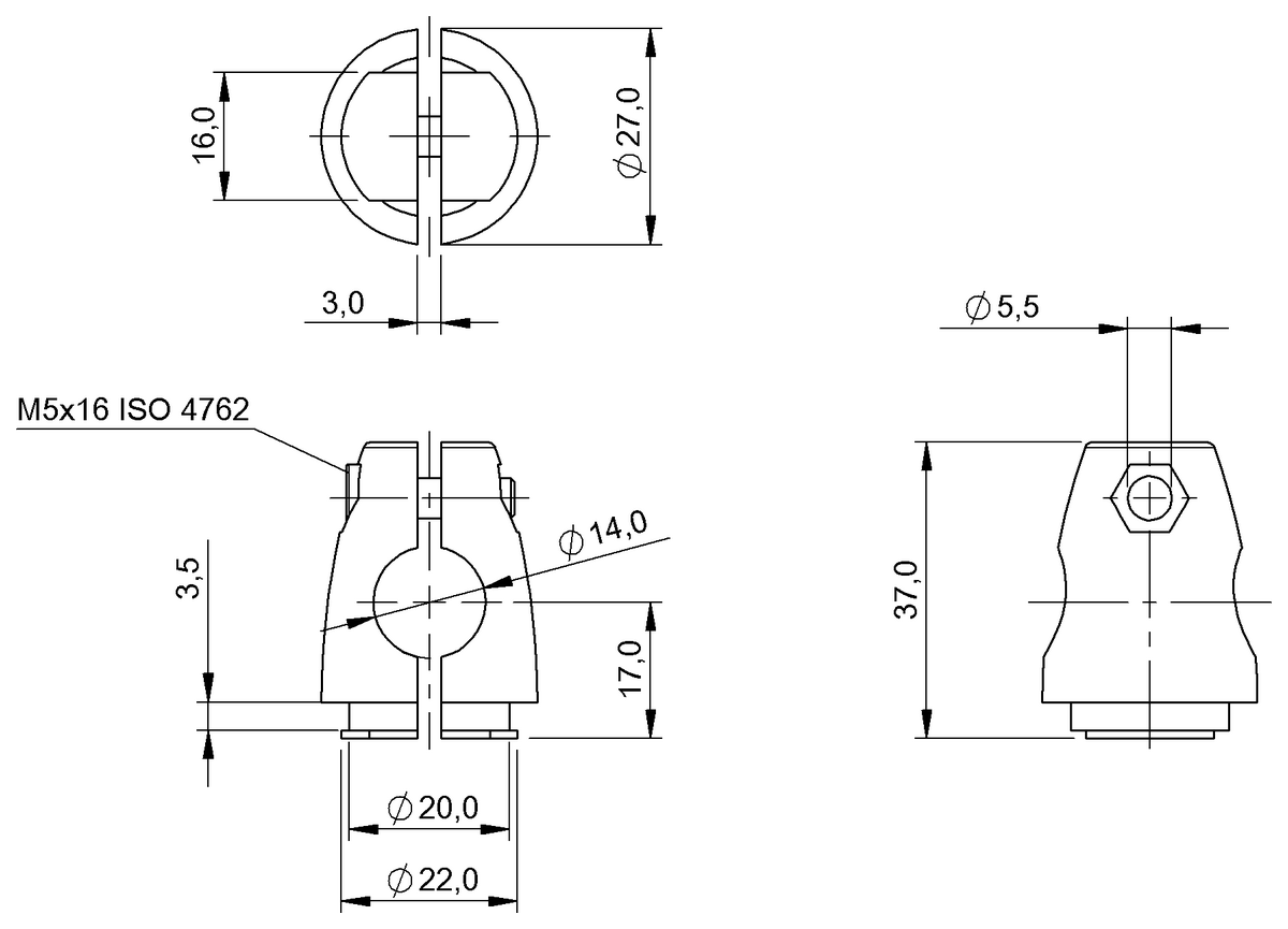 BAM01Z7 - BMS CS-M-D14-IZ (Esnek Montaj Sistemi) - Görsel 2