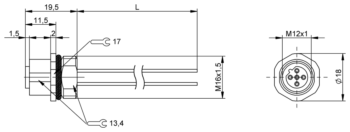 BCC0E3Z - BCC M455-0000-1B-RM080-002 (Flanş konnektörleri) - Görsel 2