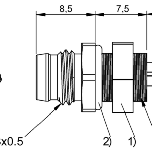 BCC0CTJ - BCC M354-0000-20-RM068-006 (Flanş konnektörleri)